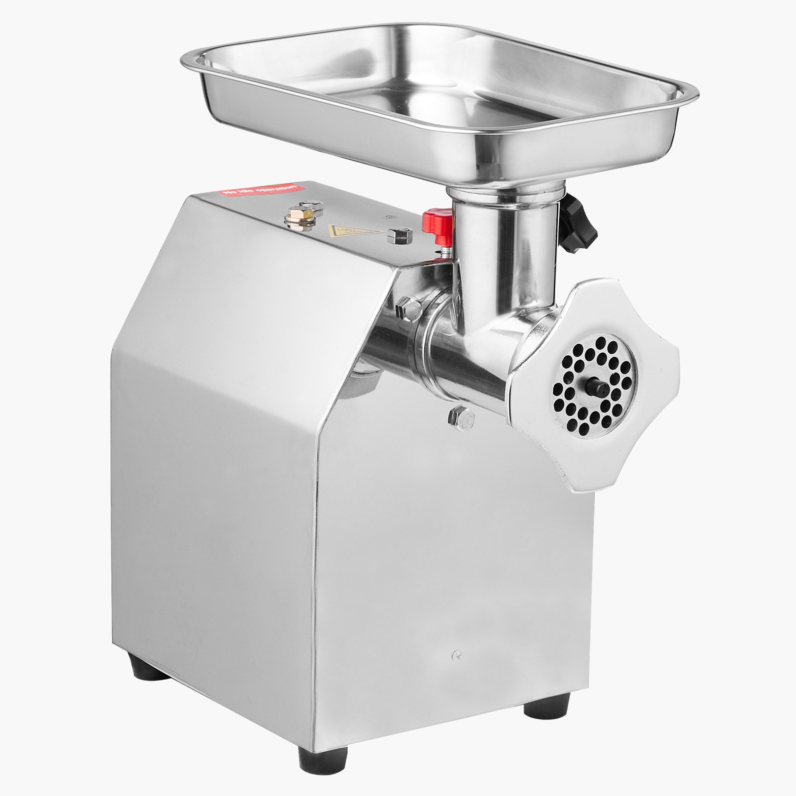 VEVOR Commercial Electric Meat Grinder, 3.2 kg/min Capacity, #12 Industrial Meat Mincer with 2 Stainless Steel Blades, 2 Grinding Plates, 850W Heavy-Duty Sausage Maker, for Kitchen, Restaurant