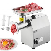 VEVOR Commercial Electric Meat Grinder 9.2 Lbs/Min Sausage Stuffer Maker Kitchen