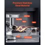 VEVOR Commercial Meat Grinder, 4.2 kg/Min Capacity, #12 Electric Meat Mincer with 2 Plates, 3 Sausage Stuffing Tubes & Kibbe Kit, 750W/1HP Sausage Maker for Home Kitchens & Restaurants, ETL Listed