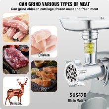 VEVOR Commercial Electric Meat Grinder 5 Lb/Min Capacity 575W Sausage Stuffer