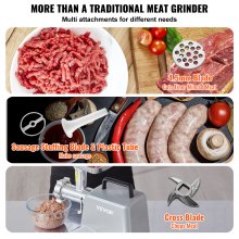 VEVOR Commercial Electric Meat Grinder 5 Lb/Min Capacity 575W Sausage Stuffer