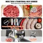 Commercial Electric Meat Grinder 9 Lbs/Min Sausage Stuffer Maker Kitchen