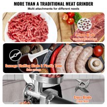 VEVOR Commercial Electric Meat Grinder 9 Lbs/Min Sausage Stuffer Maker Kitchen