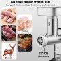 Commercial Electric Meat Grinder 5 Lbs/Min Sausage Stuffer Maker Kitchen