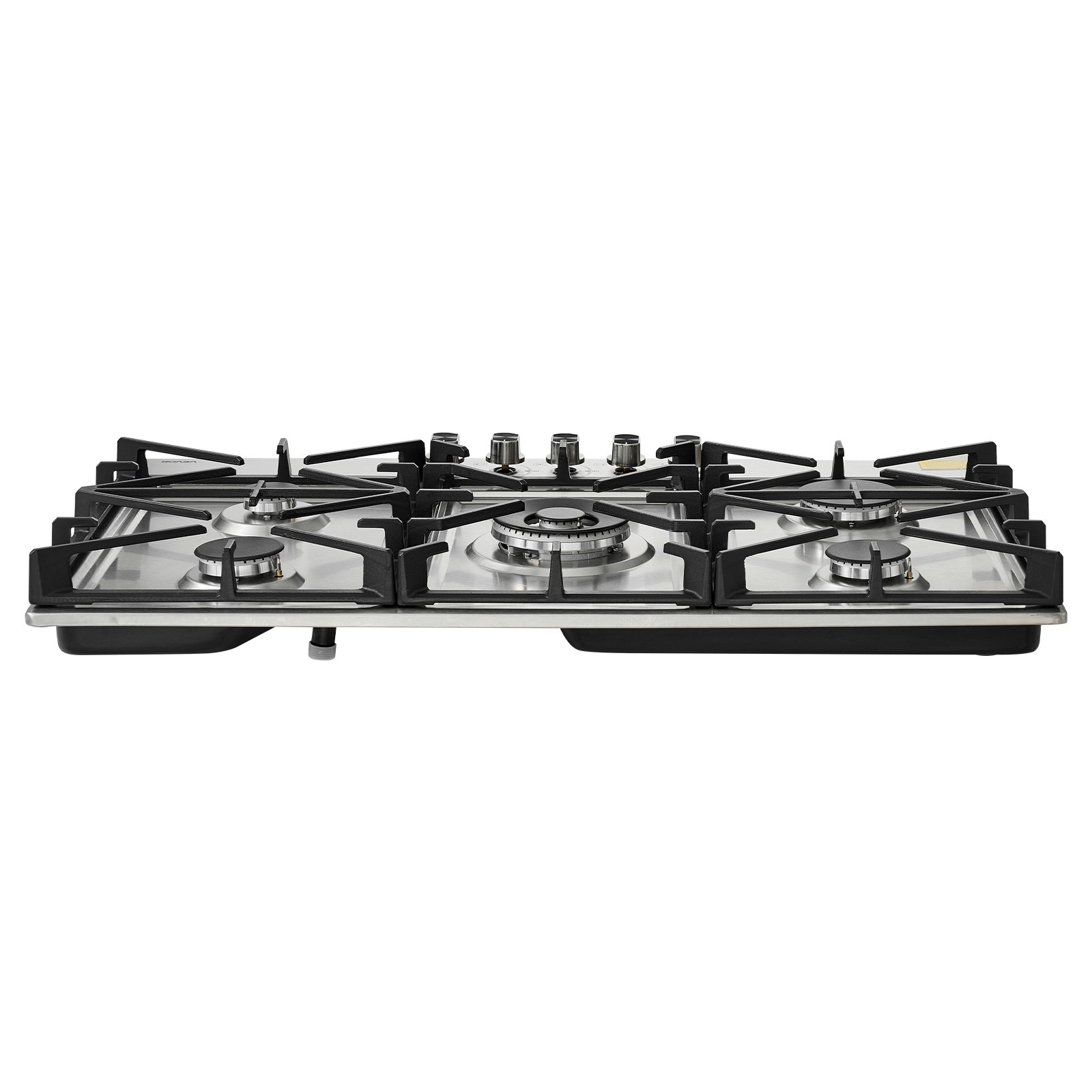 VEVOR 36 inch Gas Cooktop 5 Burners Gas Stove Top, Max 38300BTU Built-in Stainless Steel Stove Top LPG/NG Convertible Dual Fuel Cooktop Stoves with SABAF Dual-Ring Burner for Kitchen Apartment Rvs