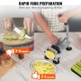 VEVOR French Fry Cutter, Stainless Steel Blade Potato Slicer, Manual Potato Chopper Cutter with Suction Cups, Fries Cutter for Potato, French Fries, Cucumber, Vegetables, Carrot