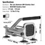 VEVOR French Fry Cutter, Potato Slicer with 1/2-Inch Stainless Steel Blade, Manual Potato Cutter Chopper with Suction Cups, Great for Potato, French Fries, Cucumber, Vegetables, Carrot