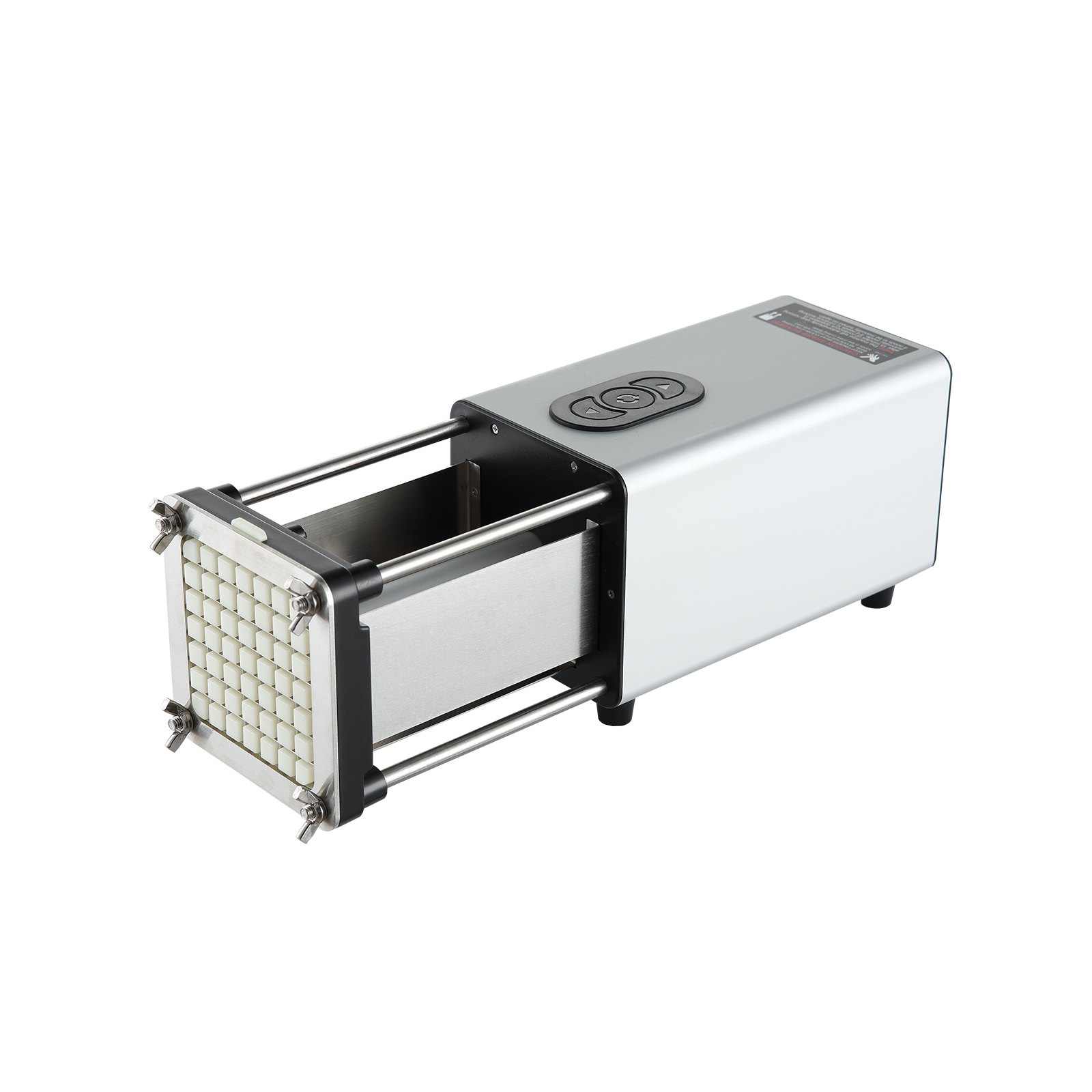 VEVOR Electric French Fry Cutter, Potato Slicer with 1/2-Inch and 3/8-Inch Stainless Steel Blades, Potato Cutter Chopper w/ Anti-slip Feet, Great for Potato, French Fries, Cucumber, Vegetables, Carrot