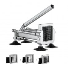 French Fry Cutter Stainless Steel Potato Vegetable Slicer Chopper 3 Blades