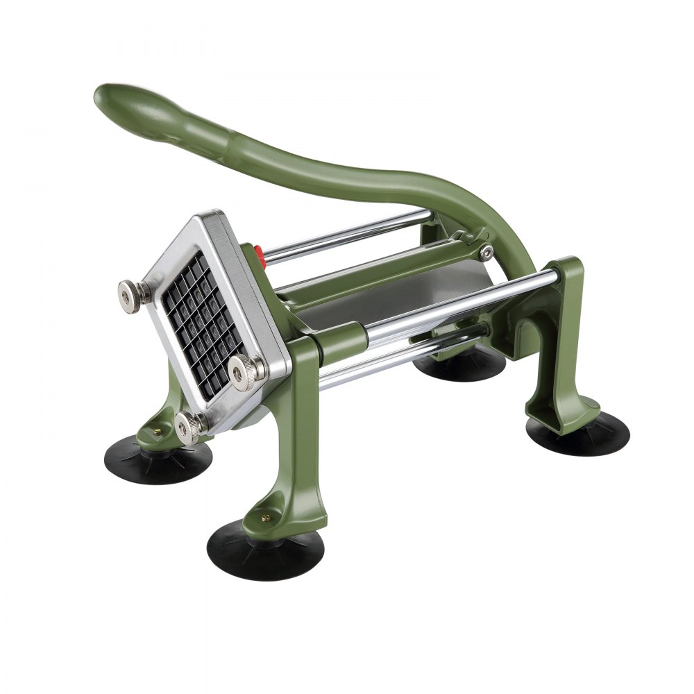 VEVOR French Fry Cutter, Potato Slicer with 1/2-Inch Stainless Steel Blade, Manual Potato Cutter Chopper with Suction Cups, Great for Potato, French Fries, Cucumber, Vegetables, Carrot