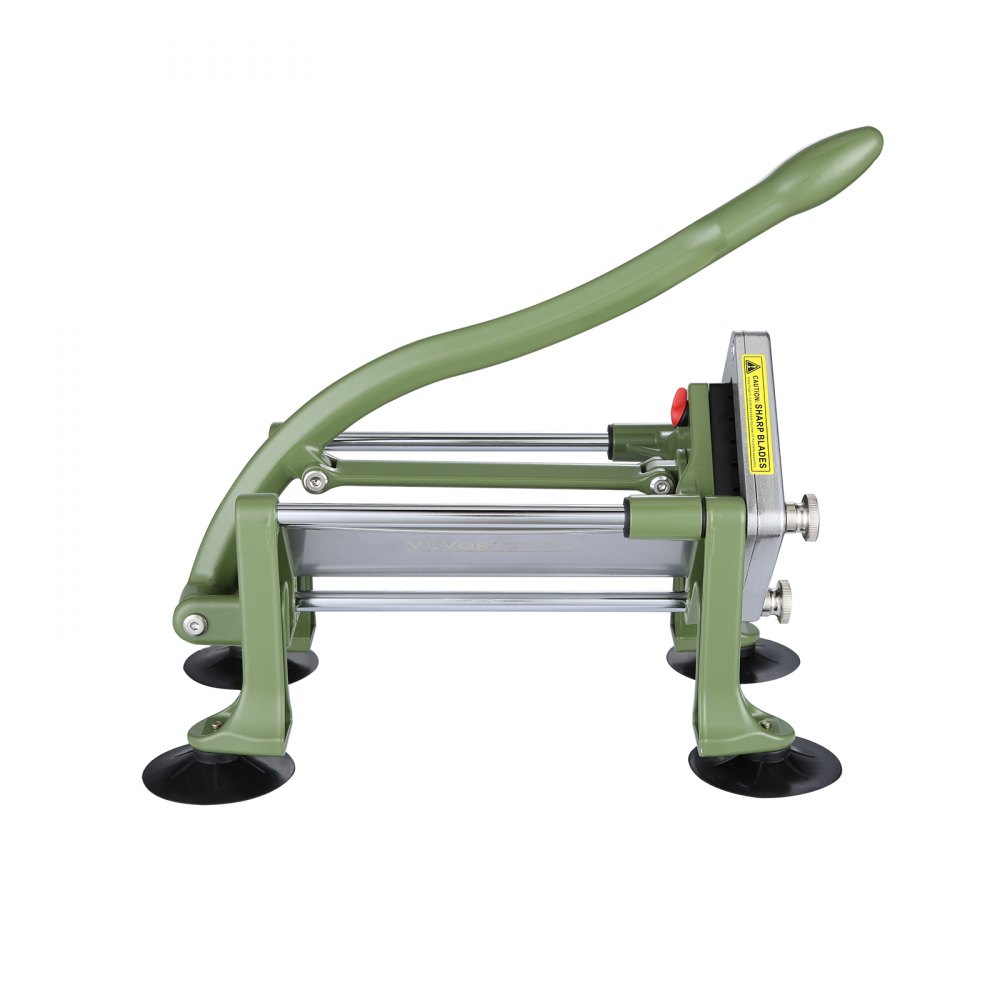 VEVOR French Fry Cutter, Potato Slicer with 1/2-Inch Stainless Steel Blade, Manual Potato Cutter Chopper with Suction Cups, Great for Potato, French Fries, Cucumber, Vegetables, Carrot