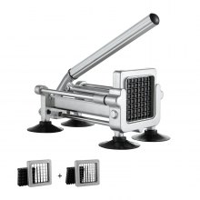 French Fry Cutter Stainless Steel Potato Vegetable Slicer Chopper 2 Blades