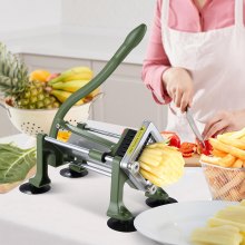 VEVOR French Fry Cutter Stainless Steel Potato Vegetable Slicer Chopper w/ Blade