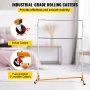 VEVOR Z Rack, Industrial Grade Z Base Garment Rack, Height Adjustable Garment Rack, Sturdy Steel Z Base Clothing Rack w/ Lockable Casters, for Home Clothing Store w/ Add-on Hang Rail (Orange)