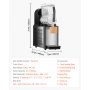 VEVOR Commercial Slushy Machine, 4L Single Tank Frozen Drink Machine, 16 Cups Stainless Steel Margarita Smoothie Frozen Drink Maker, Slushie Maker for Home Party Restaurants Cafe Bars