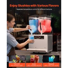 12Lx2 Tank Commercial Slushy Machine Margarita Smoothie Frozen Drink Maker