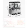 VEVOR Commercial Slushy Machine, 12Lx3 Triple Tank Frozen Drink Machine, 144 Cups Stainless Steel Margarita Smoothie Frozen Drink Maker, Slushie Maker for Home Party Restaurants Cafe Bars