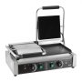 VEVOR Commercial Panini Grill, 3600W Electric Sandwich Panini Maker, Stainless Steel Double Sandwich Press Grill, Panini Grill with Temp Control & 19"x9" Flat Enamel Plate for Hamburger Steak Bacon