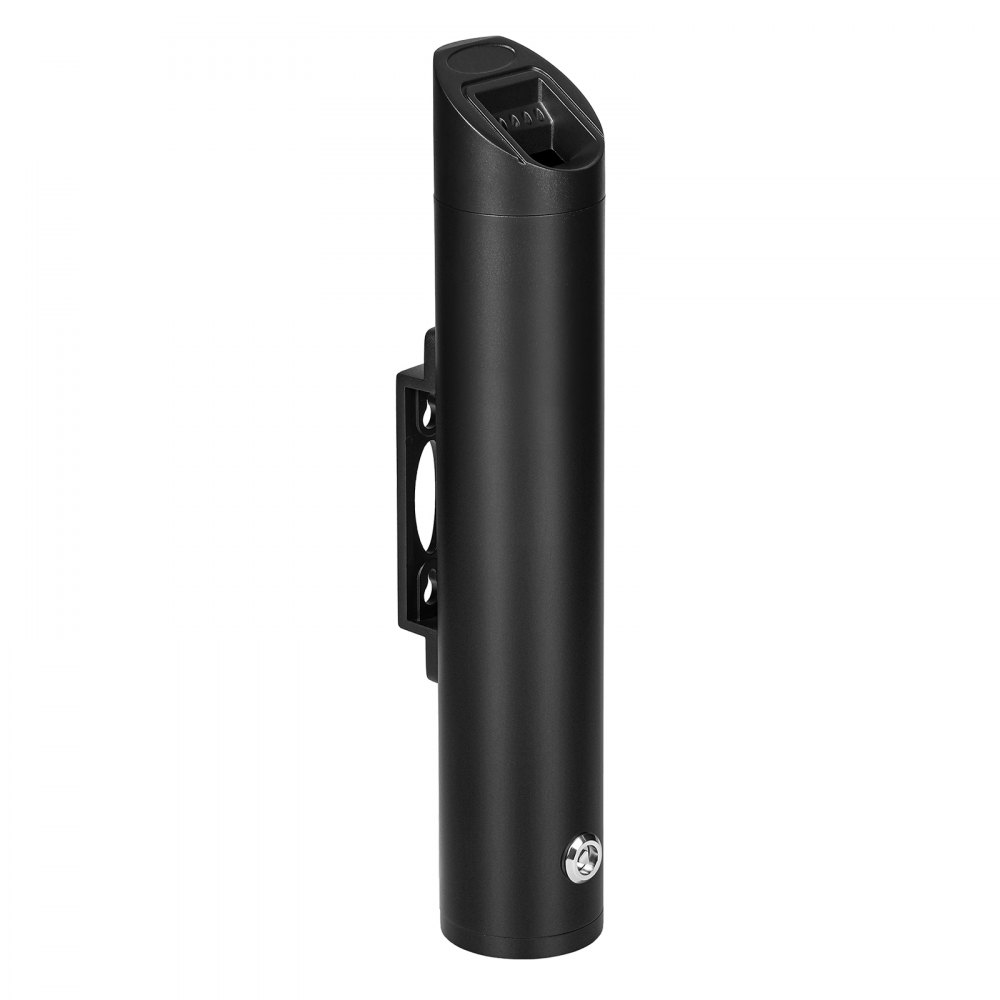 VEVOR Cigarette Butt Receptacle, Stainless Steel Cylinder Cigarette Butt Container, Wall Mounted and Weatherproof Outdoor Cigarette Butt Disposal for Garden, Office, Restaurant, Hotel, Bar, Black