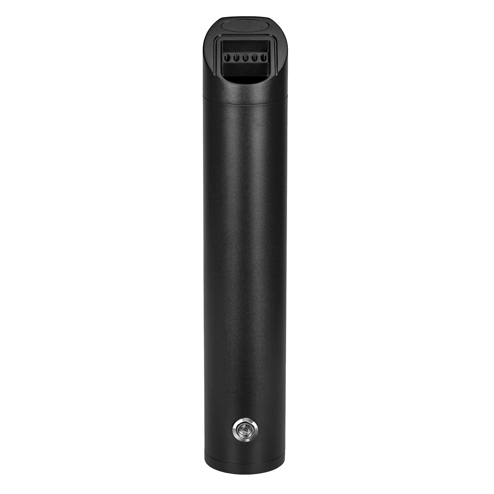 VEVOR Cigarette Butt Receptacle, Stainless Steel Cylinder Cigarette Butt Container, Wall Mounted and Weatherproof Outdoor Cigarette Butt Disposal for Garden, Office, Restaurant, Hotel, Bar, Black