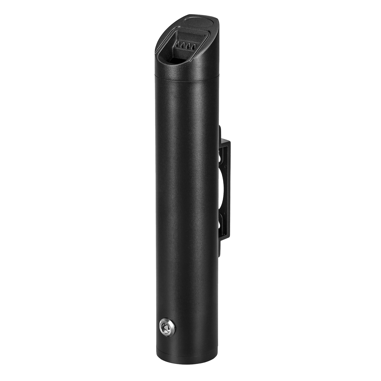 VEVOR Cigarette Butt Receptacle, Stainless Steel Cylinder Cigarette Butt Container, Wall Mounted and Weatherproof Outdoor Cigarette Butt Disposal for Garden, Office, Restaurant, Hotel, Bar, Black