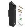 Cigarette Butt Receptacle Stainless Steel Wall Mounted Butt Disposal Black