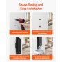 Cigarette Ashtray for Outside,Cigarette Disposal Outdoor,Wall Mounted Cylinder Cigarette Butt Receptacle,Commercial Cigarette Butt Container,Smokers Outpost for Patio,Office,Bars-Black