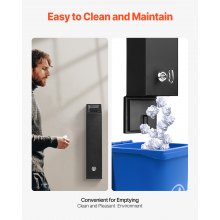 VEVOR Cigarette Butt Receptacle Stainless Steel Wall Mounted Butt Disposal Black
