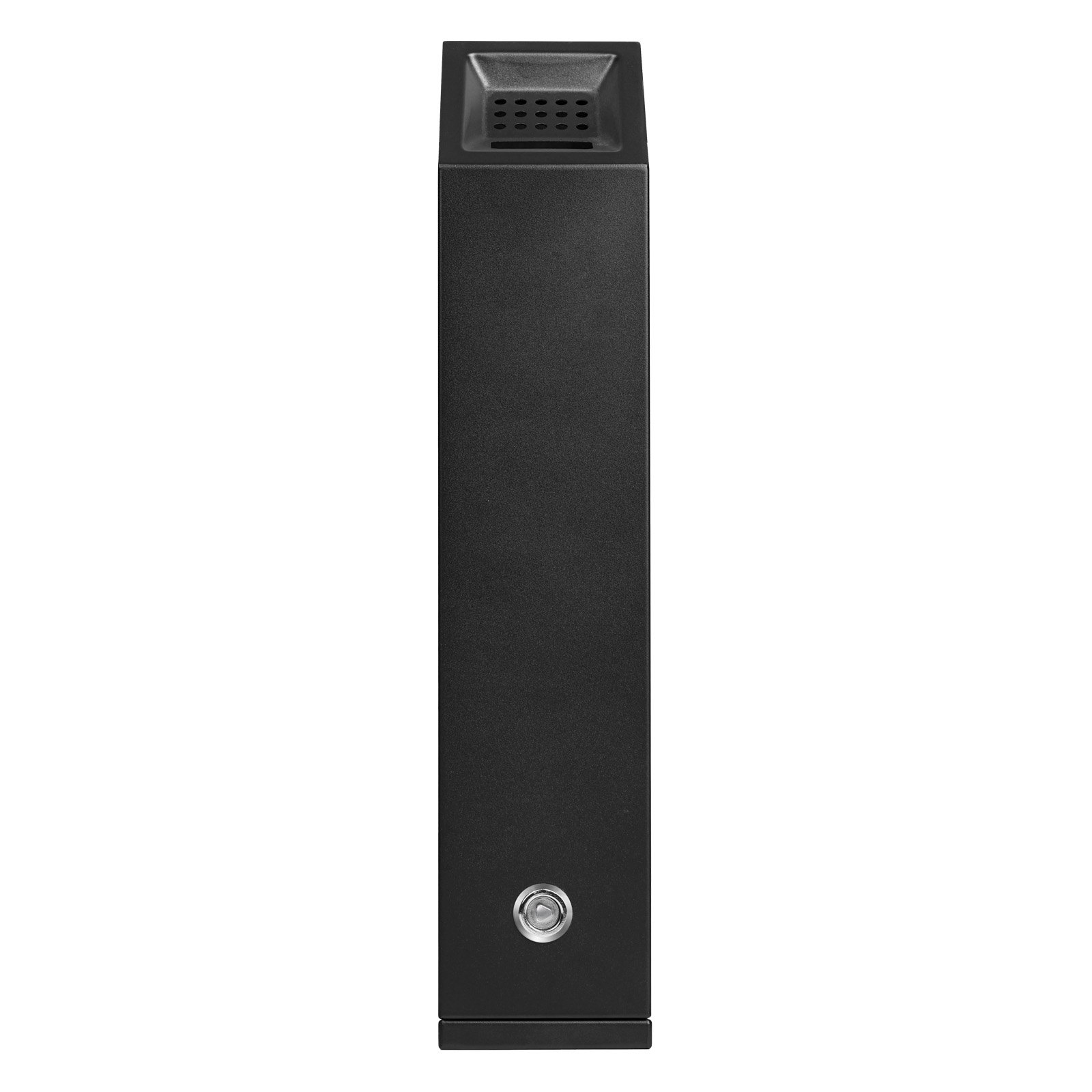 VEVOR Cigarette Butt Receptacle, Stainless Steel Cuboid Cigarette Butt Container, Wall Mounted and Weatherproof Outdoor Cigarette Butt Disposal for Garden, Office, Restaurant, Hotel, Bar, Black