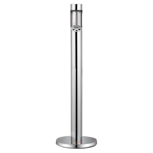 VEVOR Cigarette Butt Receptacle, Stainless Steel Cylinder Cigarette Butt Container, Freestanding and Weatherproof Outdoor Cigarette Butt Disposal for Garden, Office, Restaurant, Hotel, Bar, Silver