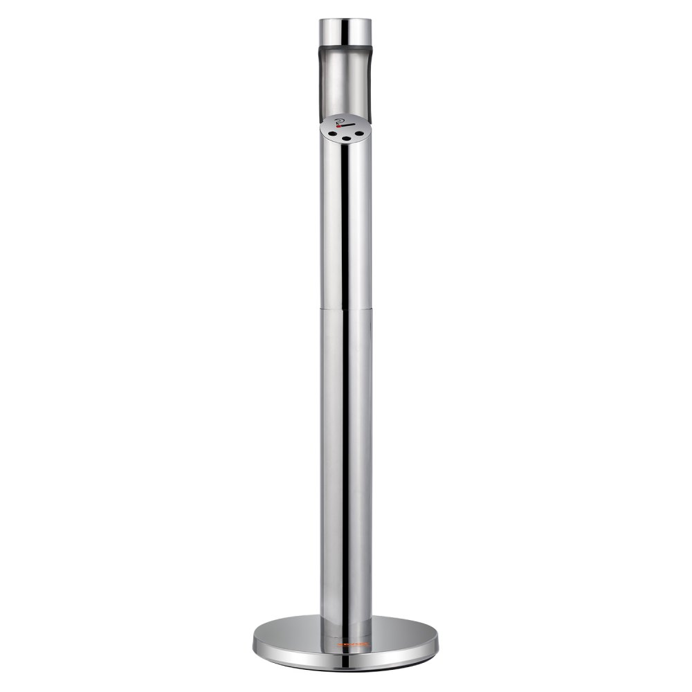 Cigarette Butt Receptacle Stainless Steel Cylinder Butt Disposal Silver