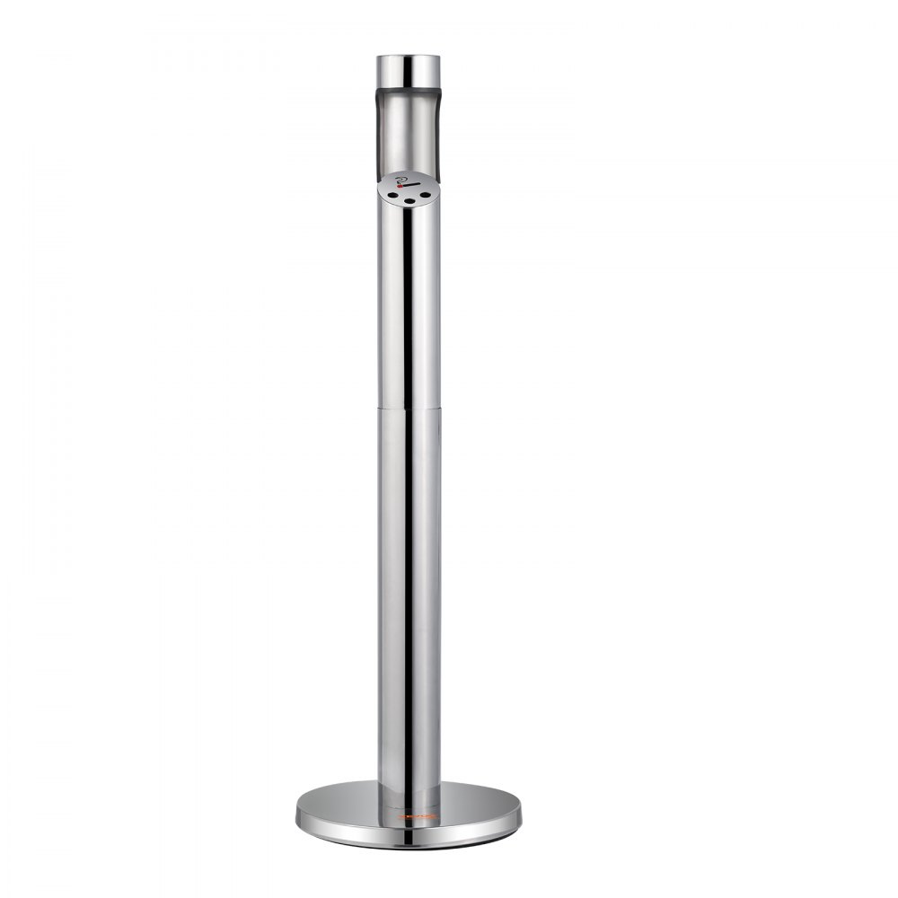 VEVOR Cigarette Butt Receptacle, Stainless Steel Cylinder Cigarette Butt Container, Freestanding and Weatherproof Outdoor Cigarette Butt Disposal for Garden, Office, Restaurant, Hotel, Bar, Silver