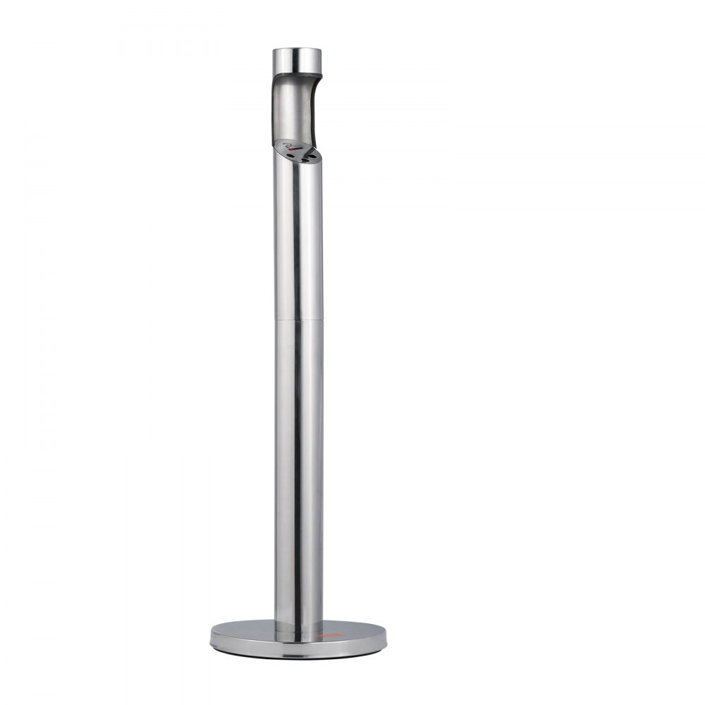 VEVOR Cigarette Butt Receptacle, Stainless Steel Cylinder Cigarette Butt Container, Freestanding and Weatherproof Outdoor Cigarette Butt Disposal for Garden, Office, Restaurant, Hotel, Bar, Silver