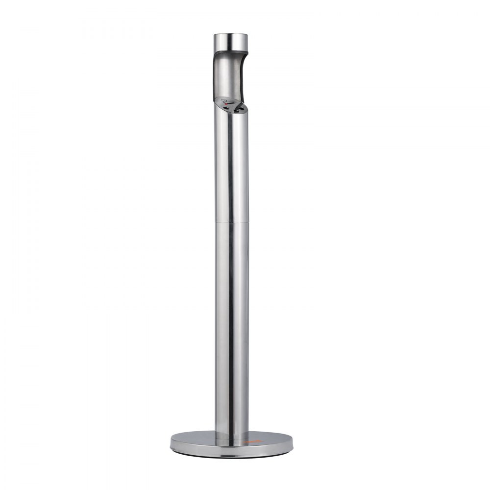 VEVOR Cigarette Butt Receptacle, Stainless Steel Cylinder Cigarette Butt Container, Freestanding and Weatherproof Outdoor Cigarette Butt Disposal for Garden, Office, Restaurant, Hotel, Bar, Silver