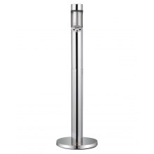 Cigarette Butt Receptacle Stainless Steel Cylinder Butt Disposal Silver