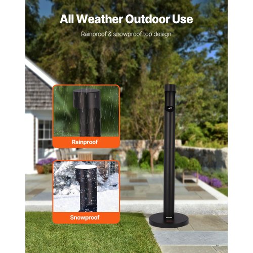 free standing outdoor cigarette bins VEVOR Cigarette Butt Receptacle, Commercial Cylinder Cigarette Butt Container, Freestanding and Weatherproof Outdoor Cigarette Butt Disposal for free standing outdoor cigarette bins VEVOR Cigarette Butt Receptacle, Commercial Cylinder Cigarette Butt Container, Freestanding and Weatherproof Outdoor Cigarette Butt Disposal for