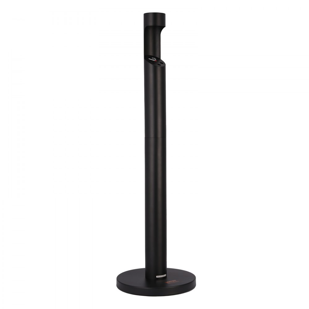 VEVOR Cigarette Butt Receptacle, Commercial Cylinder Cigarette Butt Container, Freestanding and Weatherproof Outdoor Cigarette Butt Disposal for Garden, Office, Restaurant, Hotel, Bar, Patio, Black