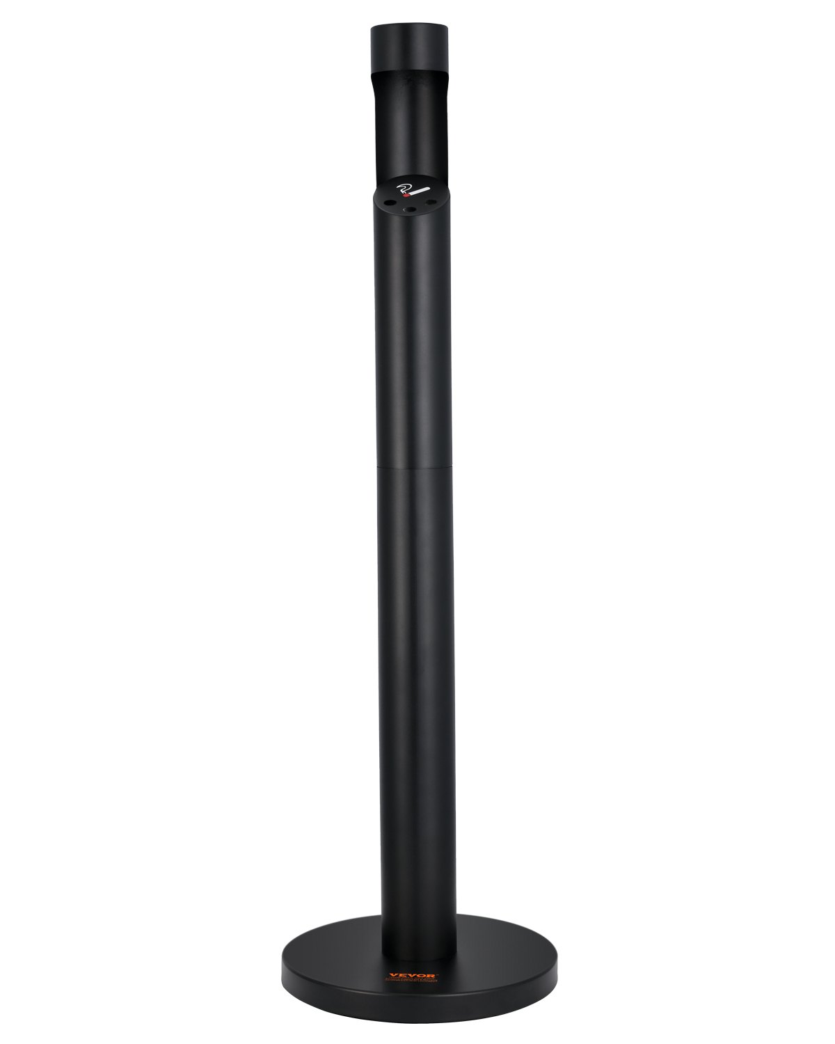 VEVOR Cigarette Butt Receptacle, Commercial Cylinder Cigarette Butt Container, Freestanding and Weatherproof Outdoor Cigarette Butt Disposal for Garden, Office, Restaurant, Hotel, Bar, Patio, Black