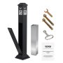 Outdoor Ashtray for Garden Patio Cigarettes Ash Butt Disposal, iron Outside Cigar Container Ash Tray for Commercial(Black）