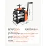 VEVOR Rolling Mill 3-in-1 Round Flat Square Pressing Roller Mill Machine, Manual Jewelry DIY Tool, 0.03-7 mm Adjustable Thickness, Stable & Even Rolling, for Ductile Metals, Gold, Silver, Copper