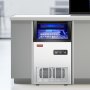 VEVOR Commercial Ice Maker Machine, 80lbs/24H Ice Maker Machine with 28lbs Storage Capacity, 36 Ice Cubes in 15 Minutes, LED Digital Display Freestanding Self-Cleaning for Bar Office Restaurant