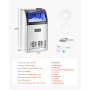 VEVOR Commercial Ice Maker Machine, 130lbs/24H Ice Maker Machine with 33lbs Storage Capacity, 55 Ice Cubes in 15 Minutes, LED Digital Display Freestanding Self-Cleaning for Bar Office Restaurant