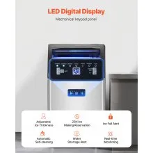Commercial Ice Maker Freestanding Cabinet Machine 130lbs/24H 55 Ice Cubes