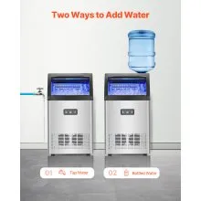 Commercial Ice Maker Freestanding Cabinet Machine 130lbs/24H 55 Ice Cubes