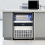 VEVOR Commercial Ice Maker Machine, 265lbs/24H Ice Maker Machine with 88lbs Storage Capacity, 126 Ice Cubes in 15 Minutes, LED Digital Display Freestanding Self-Cleaning for Bar Office Restaurant