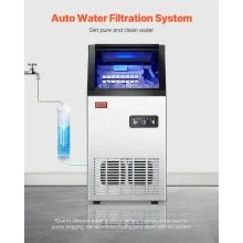 Commercial Ice Maker Freestanding Cabinet Machine 110lbs/24H 36 Ice Cubes