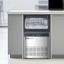 VEVOR 160lbs/24H Commercial Ice Maker, 55 Ice Cubes in 15 Minutes, Freestanding Ice Maker Machine with 33lbs Large Storage Capacity for Bar Office Restaurant, with LED Digital Display & Self-Cleaning