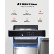 Commercial Ice Maker Freestanding Cabinet Machine 150lbs/24H 55 Ice Cubes