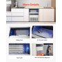 Commercial Ice Maker Freestanding Cabinet Machine 440lbs/24H 160 Ice Cubes