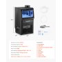 Máquina para fabricar hielo comercial VEVOR, 31 kg/24 h, capacidad de almacenamiento de 5,4 kg, 36 cubitos de hielo en 15 minutos, pantalla digital LED, autolimpiable, para bares, oficinas y restaurantes.